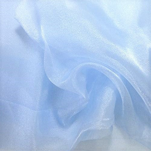 58/60" Wide 100% Polyester Soft Light Weight, Sheer, See Through Crystal Organza Fabric Sold By The Yard.