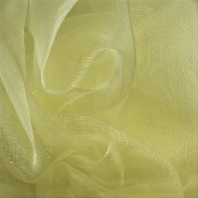 58/60" Wide 100% Polyester Soft Light Weight, Sheer, See Through Crystal Organza Fabric Sold By The Yard.