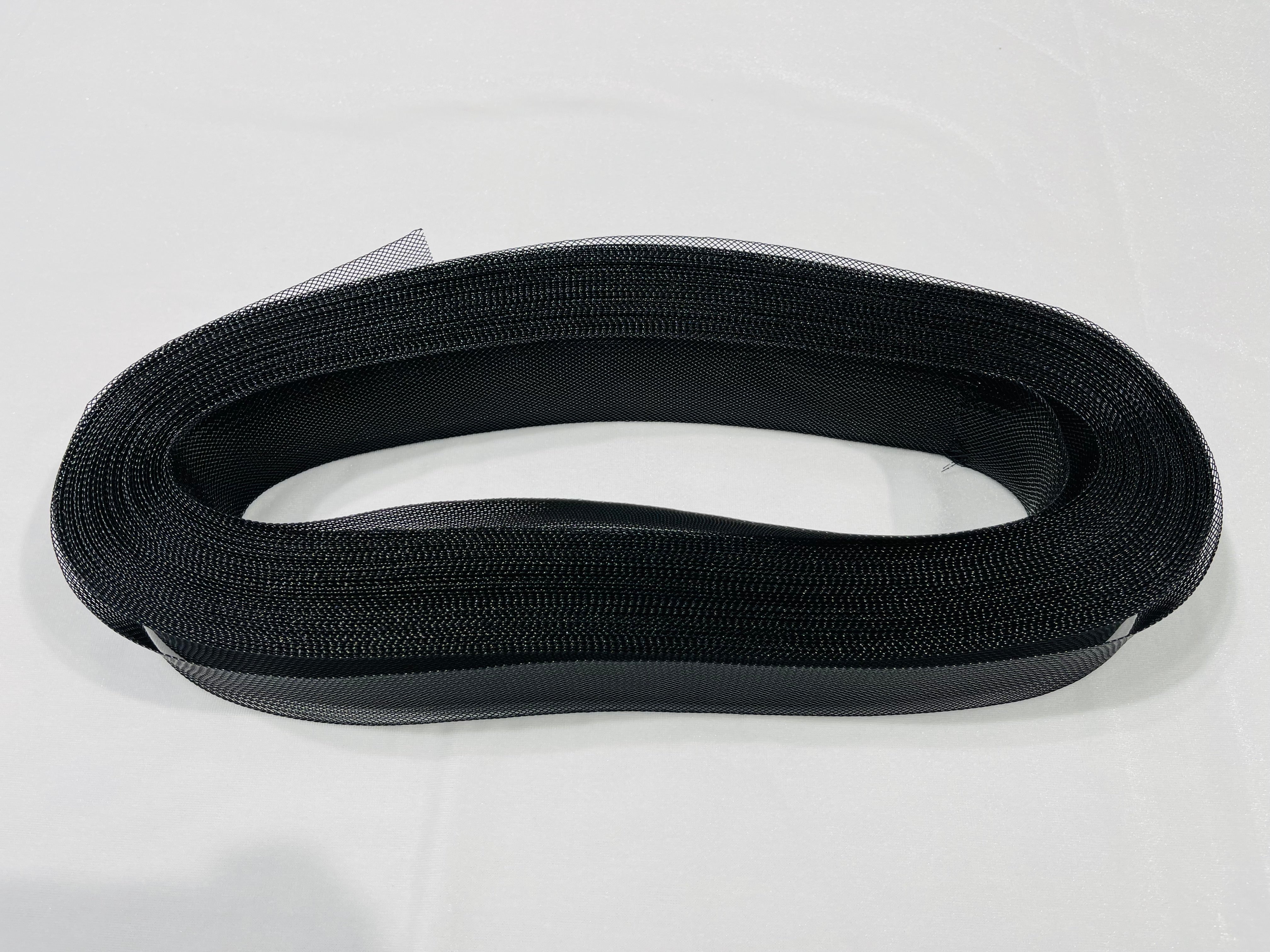 Black Crinoline horsehair braid trim 2 inch -sold by the yard.