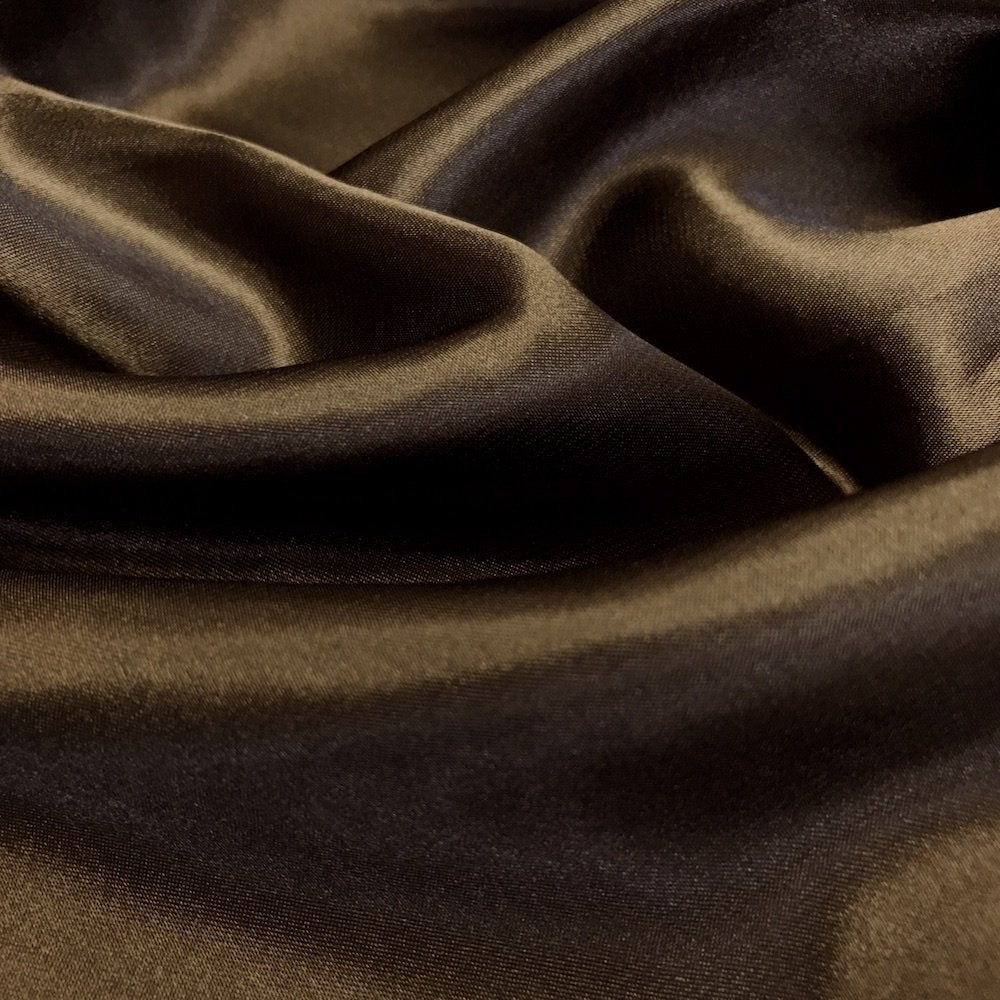 96 percent Polyester, 4% Spandex Light Weight Silky Stretch Charmeuse Satin Fabric by The Yard, 58-59" Wide.