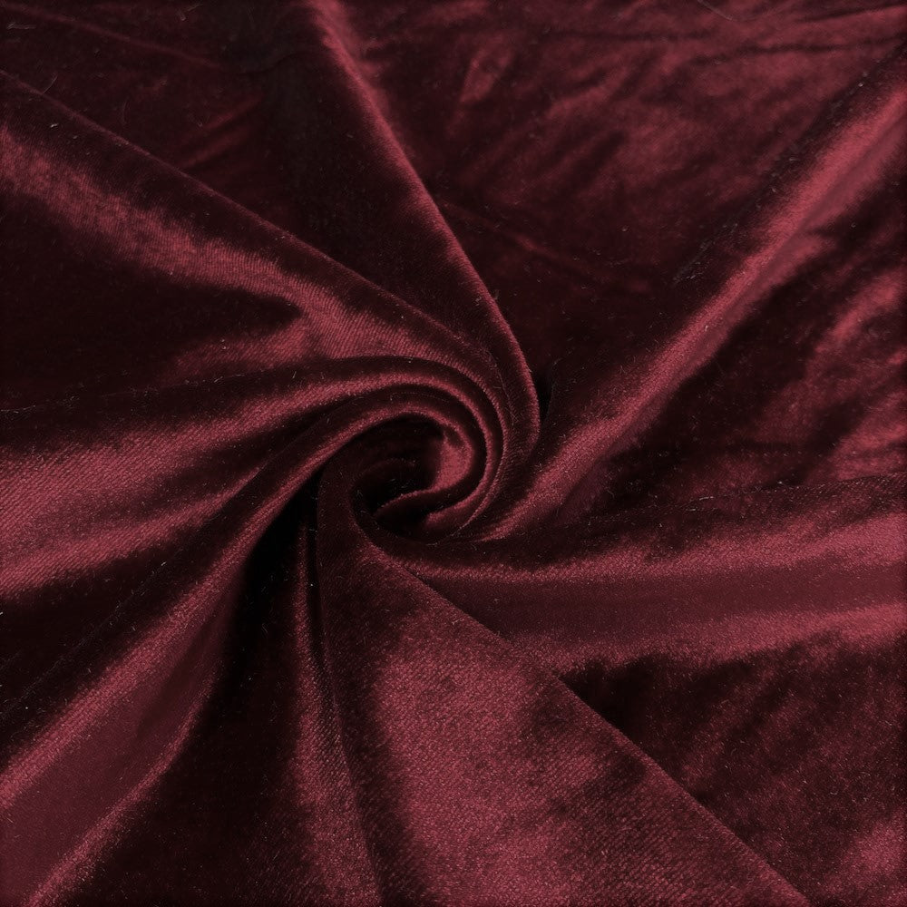 90% Polyester 10 present Spandex Stretch Velvet Fabric for Sewing Apparel Costumes Craft, 60" Wide Sold By The Yard.