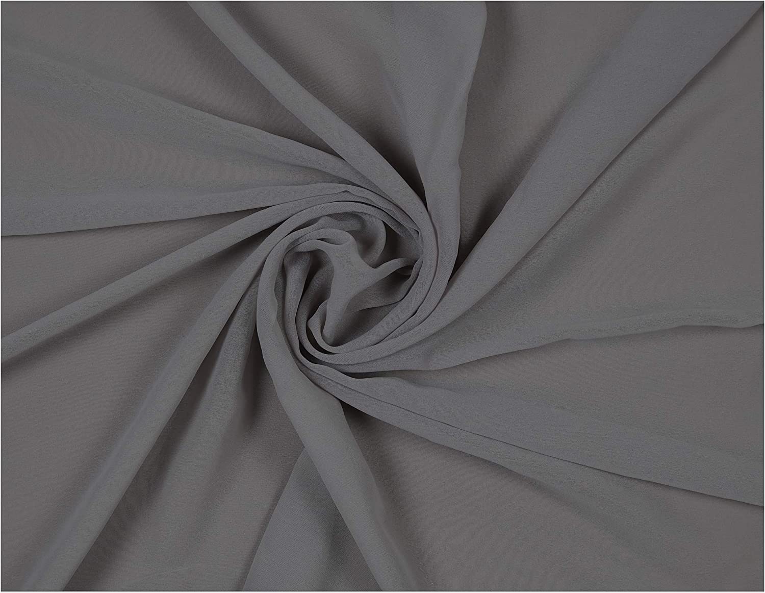 58/60" Wide 100% Polyester Soft Light Weight, Sheer, See Through Chiffon Fabric Sold By The Yard.