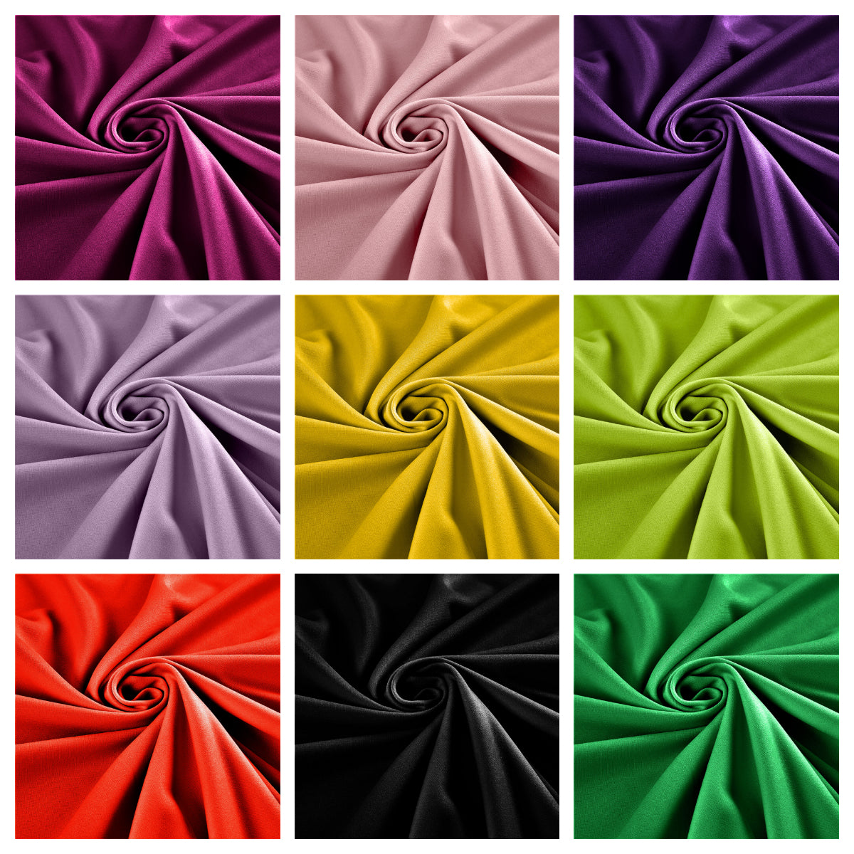 Stretch Crepe Scuba Techno Knit Polyester Spandex Fabric for Bows, Top Knots, Head Wraps, Clothes, Costumes, Crafts.