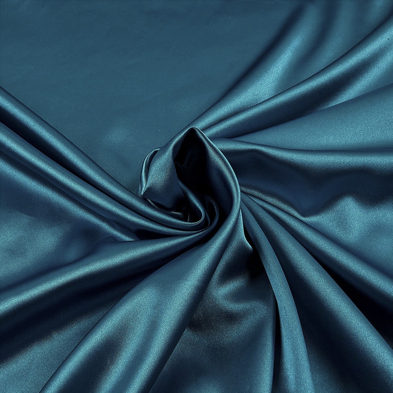 96 percent Polyester, 4% Spandex Light Weight Silky Stretch Charmeuse Satin Fabric by The Yard, 58-59" Wide.