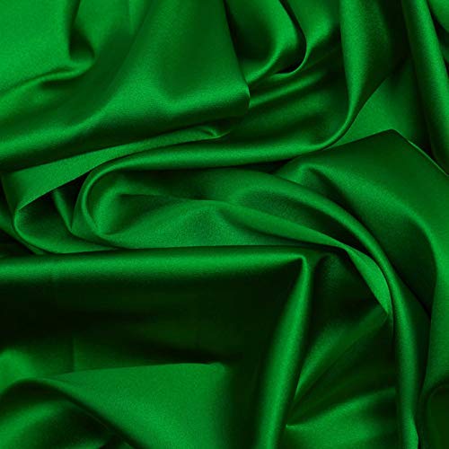 95% Percent Polyester 5% Spandex, 58 Inches Wide Matte Stretch L'Amour Satin Fabric, Sold By The Yard.