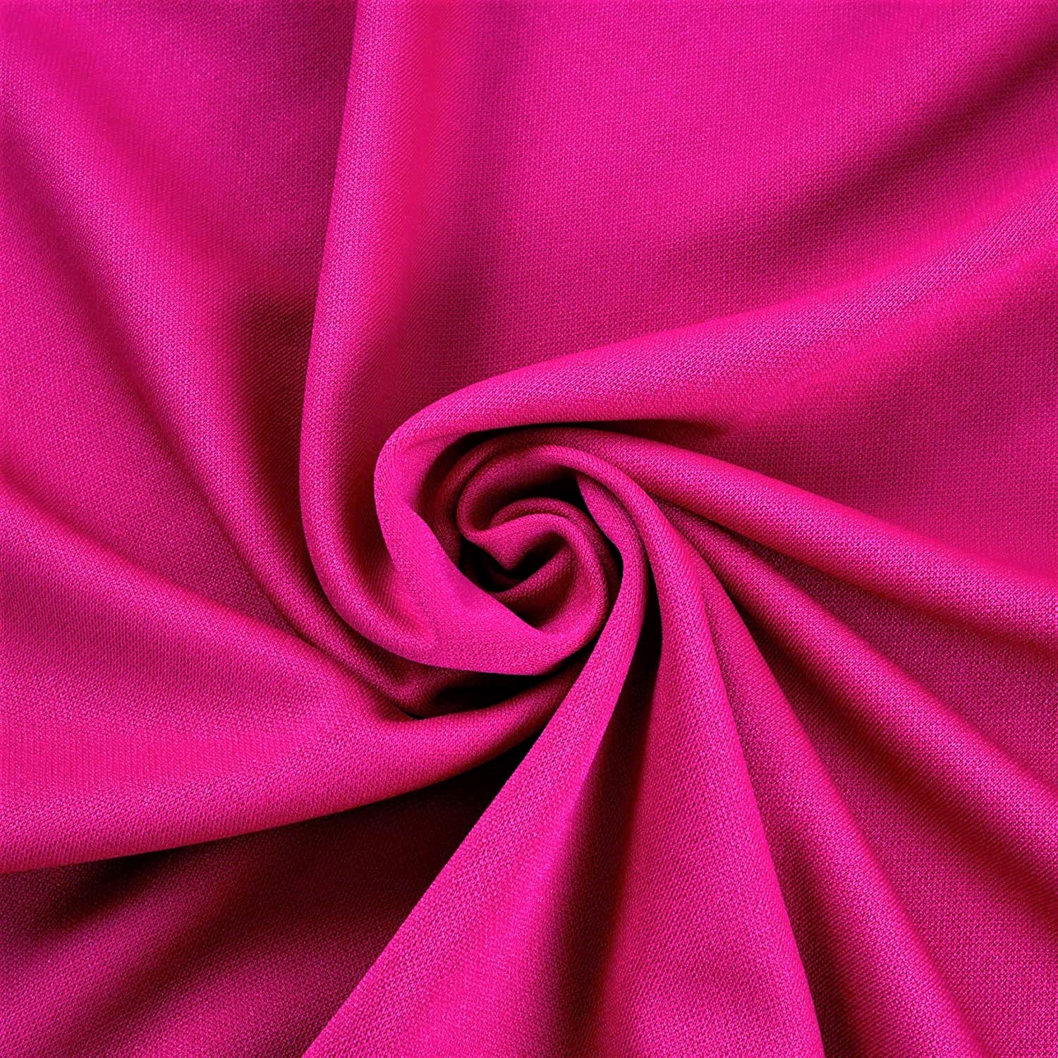 100% Polyester Wrinkle Free Stretch Double Knit Scuba Fabric 59/60" Wide Sold By The Yard.