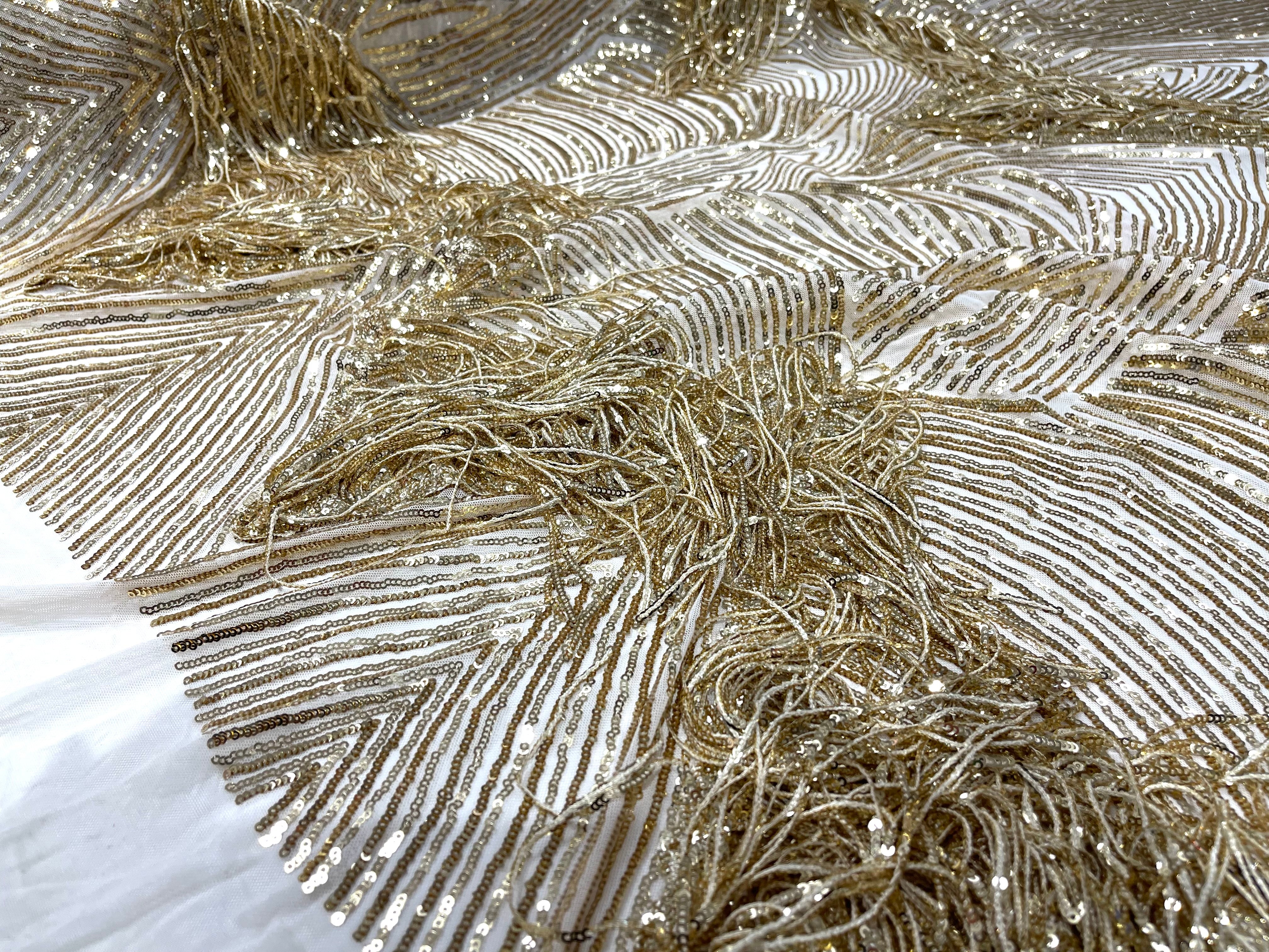 STRETCH FRINGE SEQUINS (by the yard)