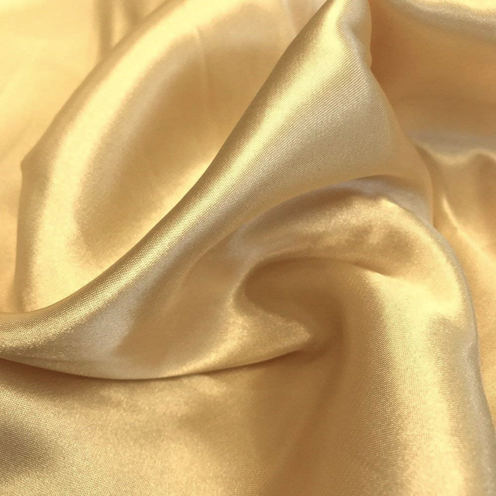 95% Percent Polyester 5% Spandex, 58 Inches Wide Matte Stretch L'Amour Satin Fabric, Sold By The Yard.