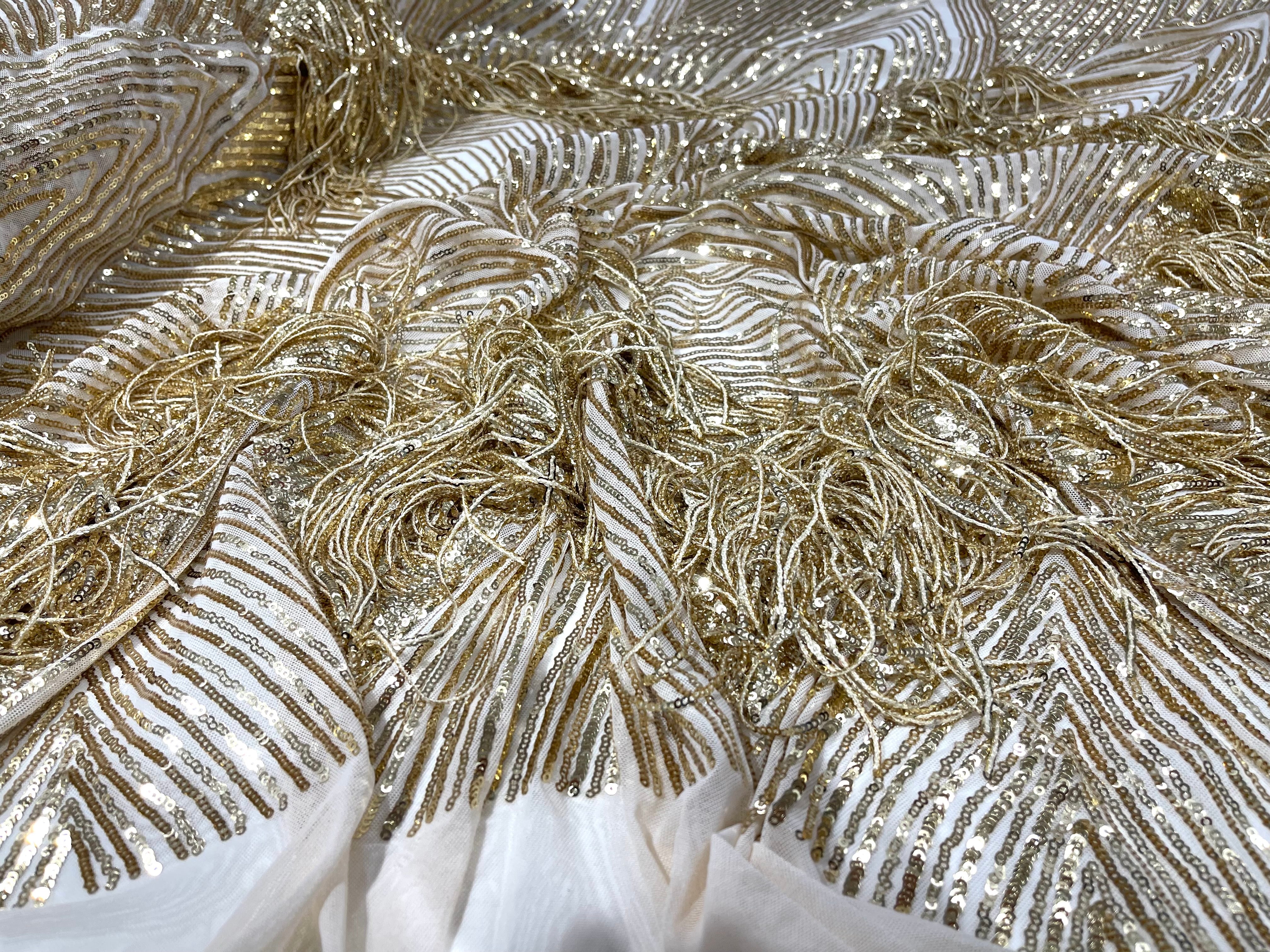 STRETCH FRINGE SEQUINS (by the yard)