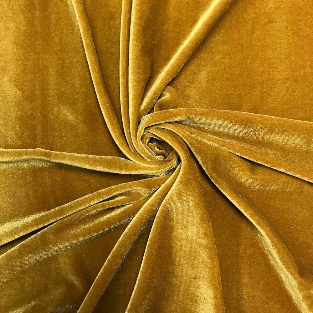 90% Polyester 10 present Spandex Stretch Velvet Fabric for Sewing Apparel Costumes Craft, 60" Wide Sold By The Yard.