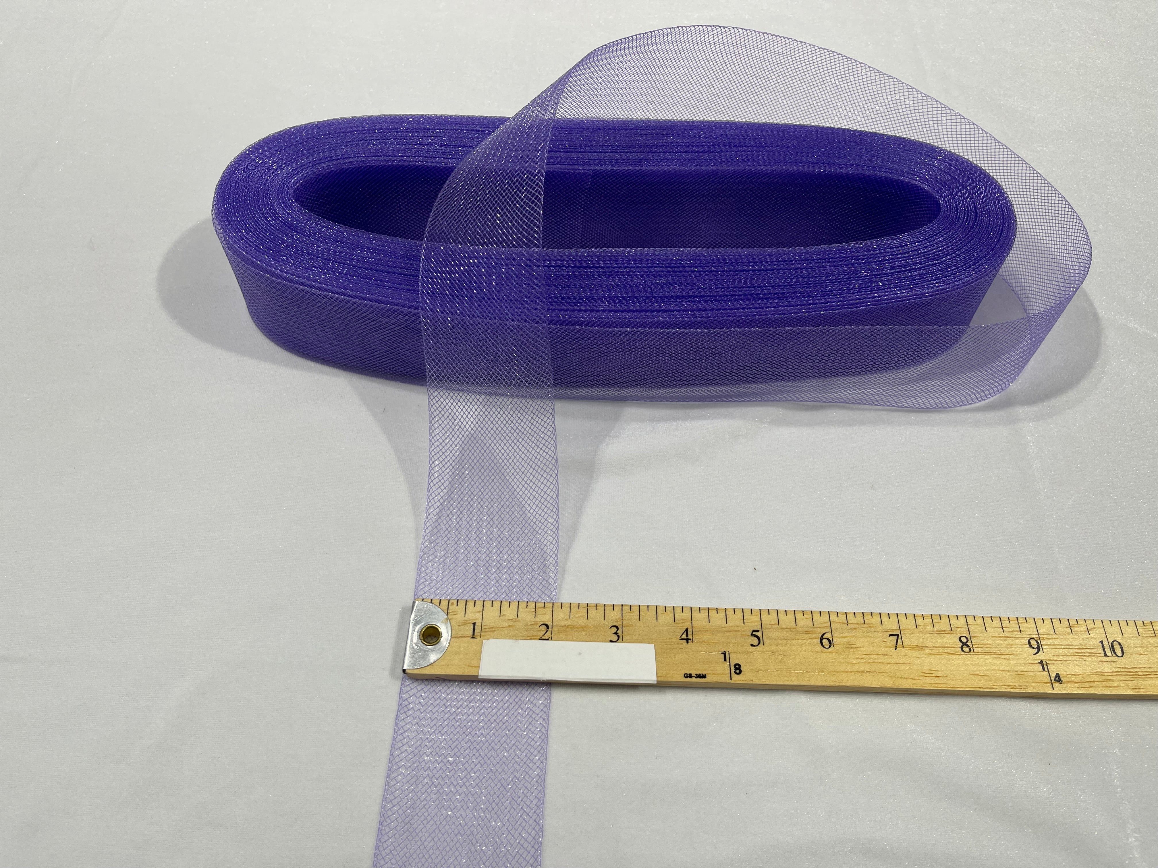 Lavender Crinoline horsehair braid trim 2 inch -sold by the yard.