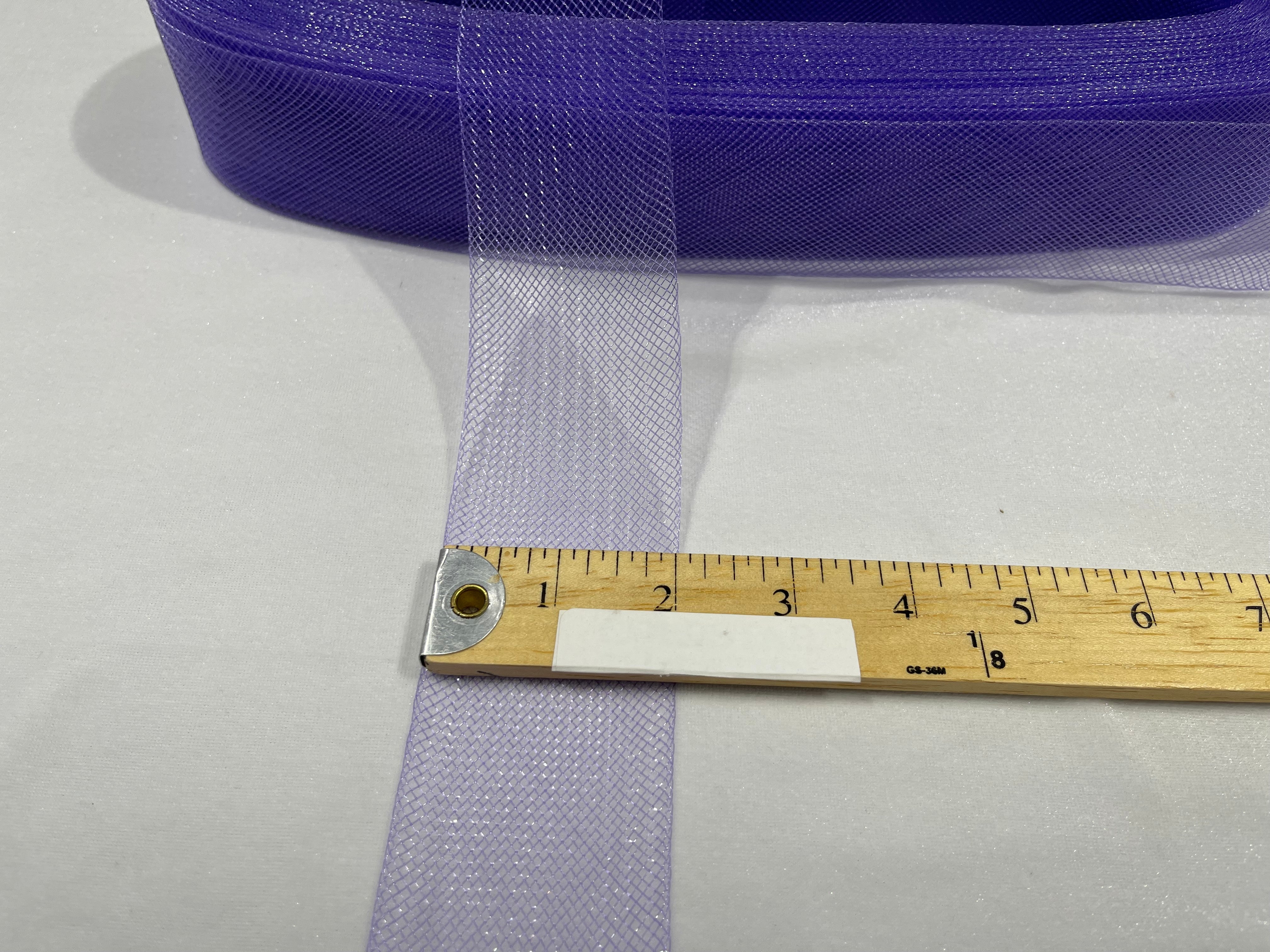 Lavender Crinoline horsehair braid trim 2 inch -sold by the yard.