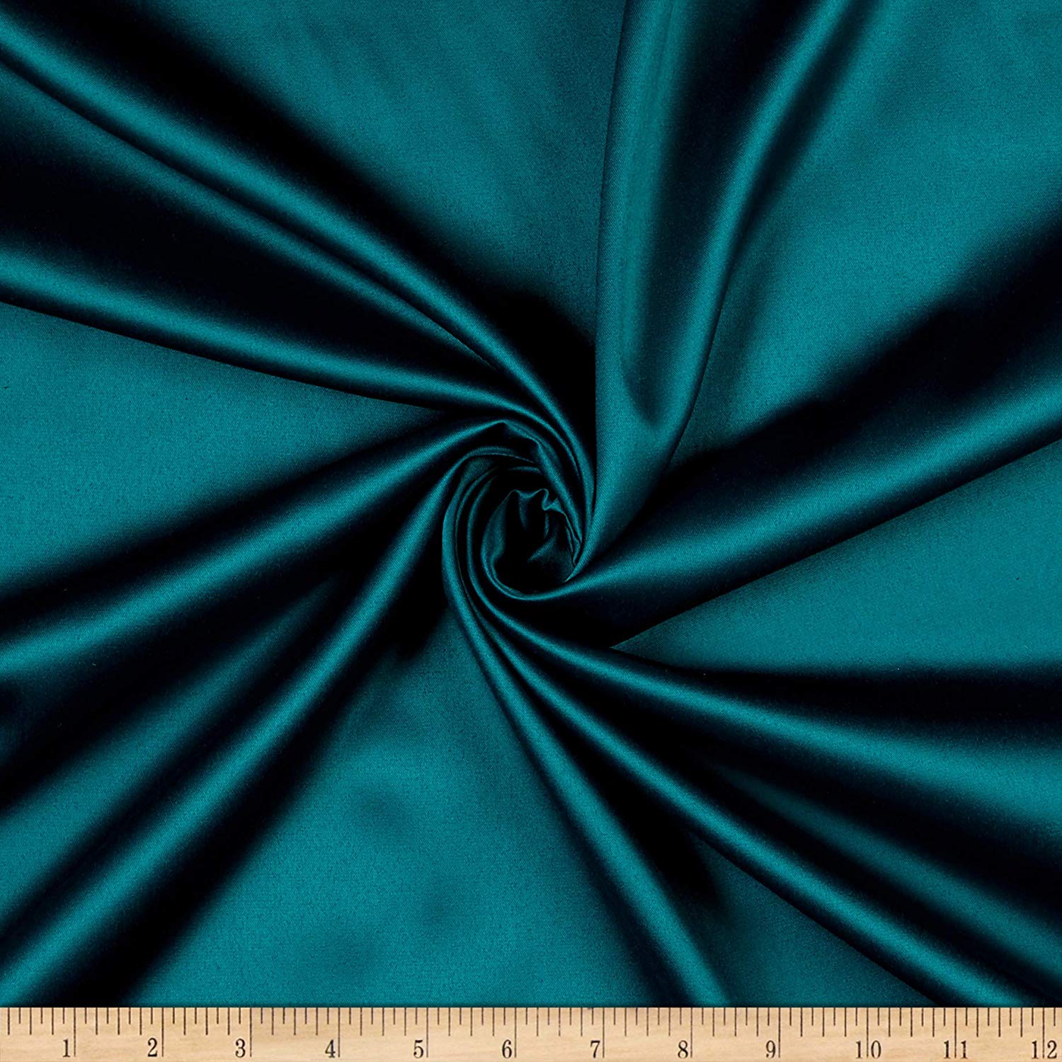 95% Percent Polyester 5% Spandex, 58 Inches Wide Matte Stretch L'Amour Satin Fabric, Sold By The Yard.