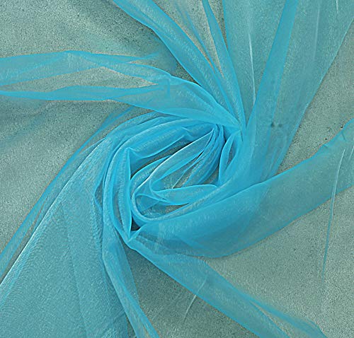 58/60" Wide 100% Polyester Soft Light Weight, Sheer, See Through Crystal Organza Fabric Sold By The Yard.