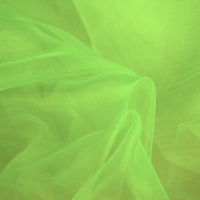 58/60" Wide 100% Polyester Soft Light Weight, Sheer, See Through Crystal Organza Fabric Sold By The Yard.