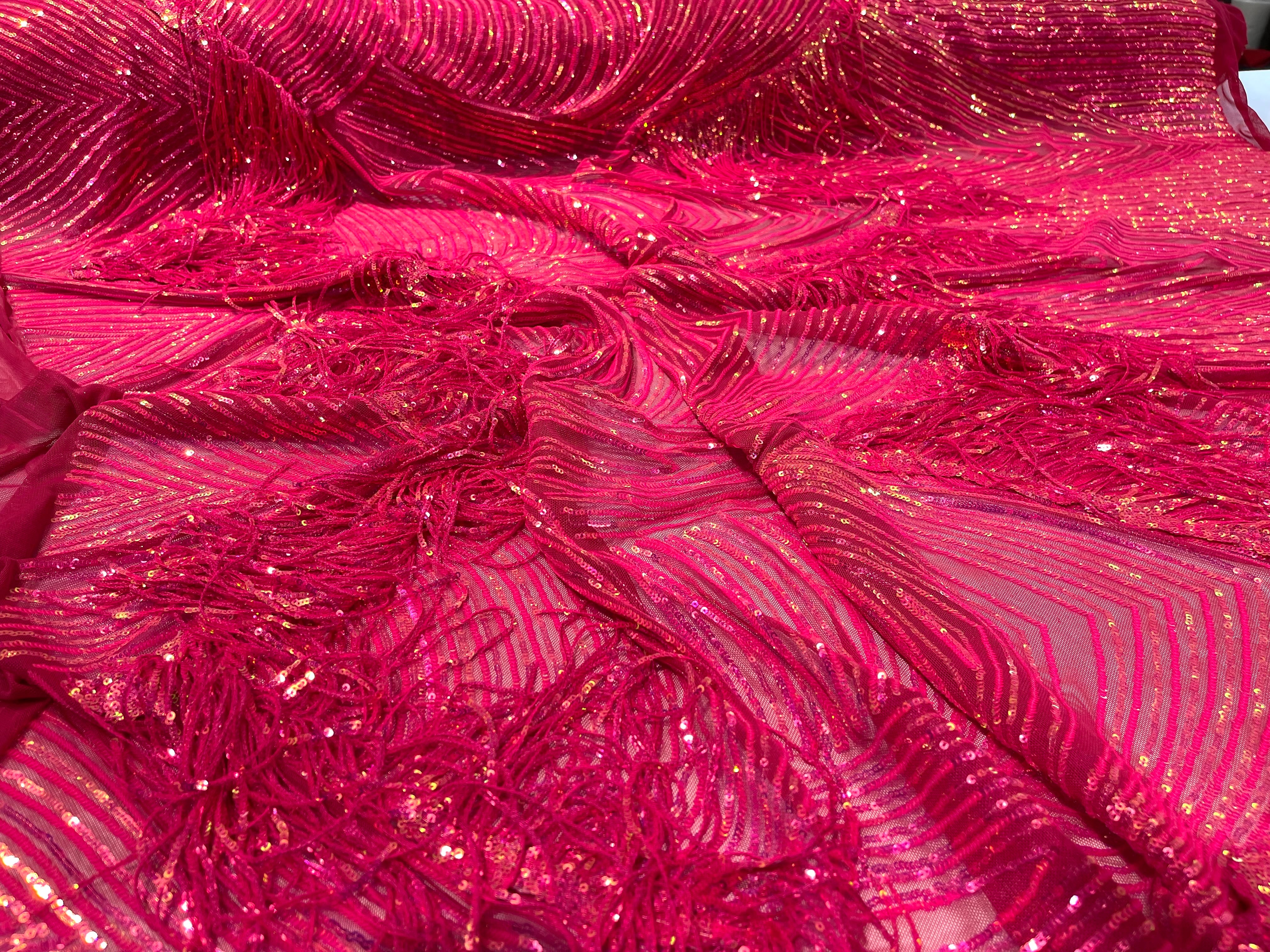 STRETCH FRINGE SEQUINS (by the yard)