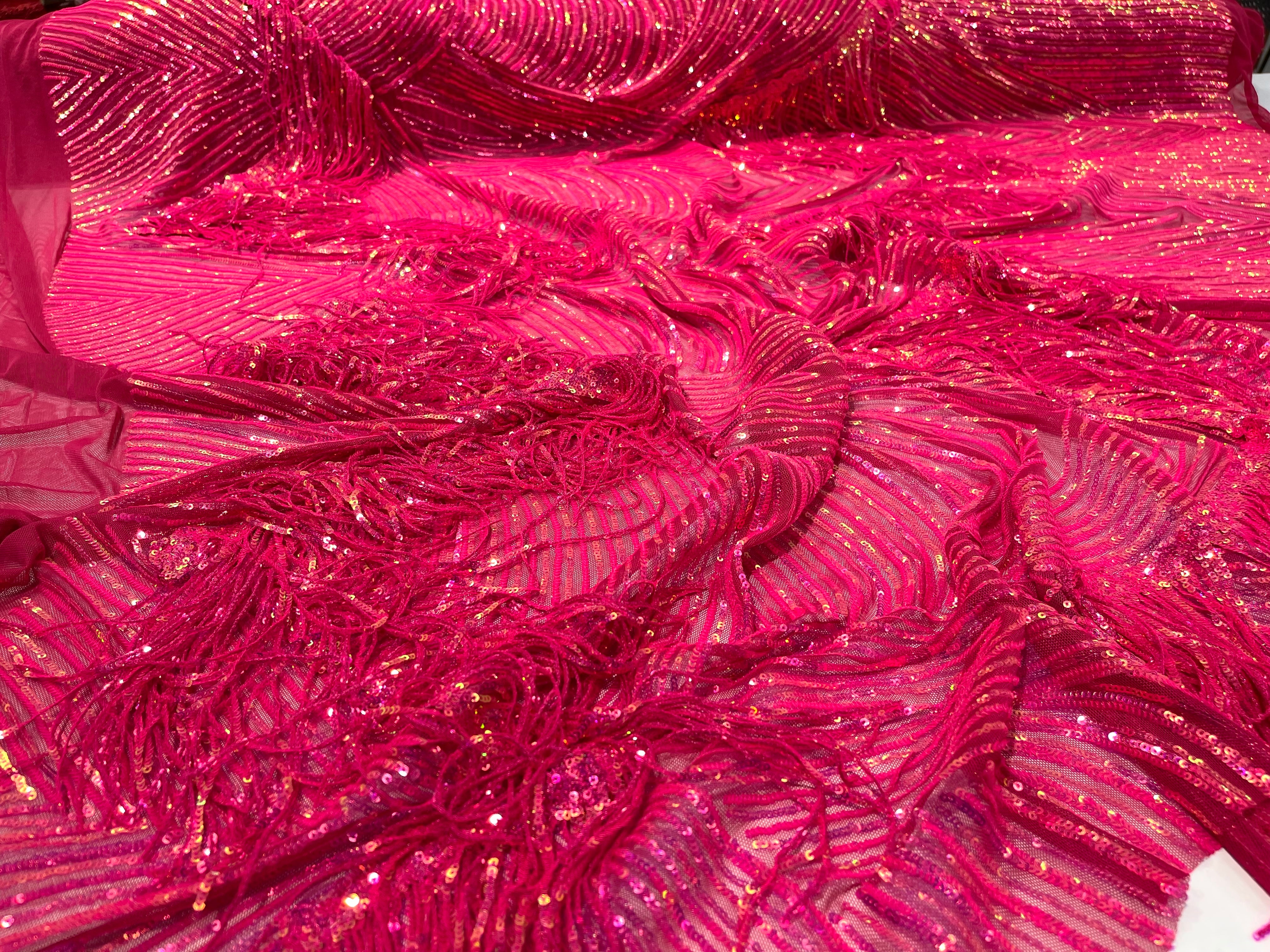 STRETCH FRINGE SEQUINS (by the yard)