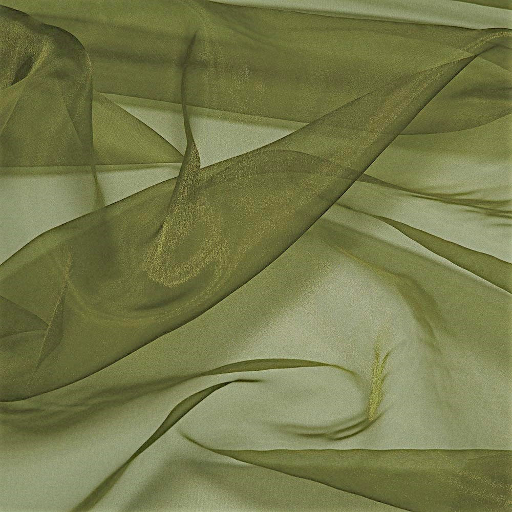 58/60" Wide 100% Polyester Soft Light Weight, Sheer, See Through Crystal Organza Fabric Sold By The Yard.