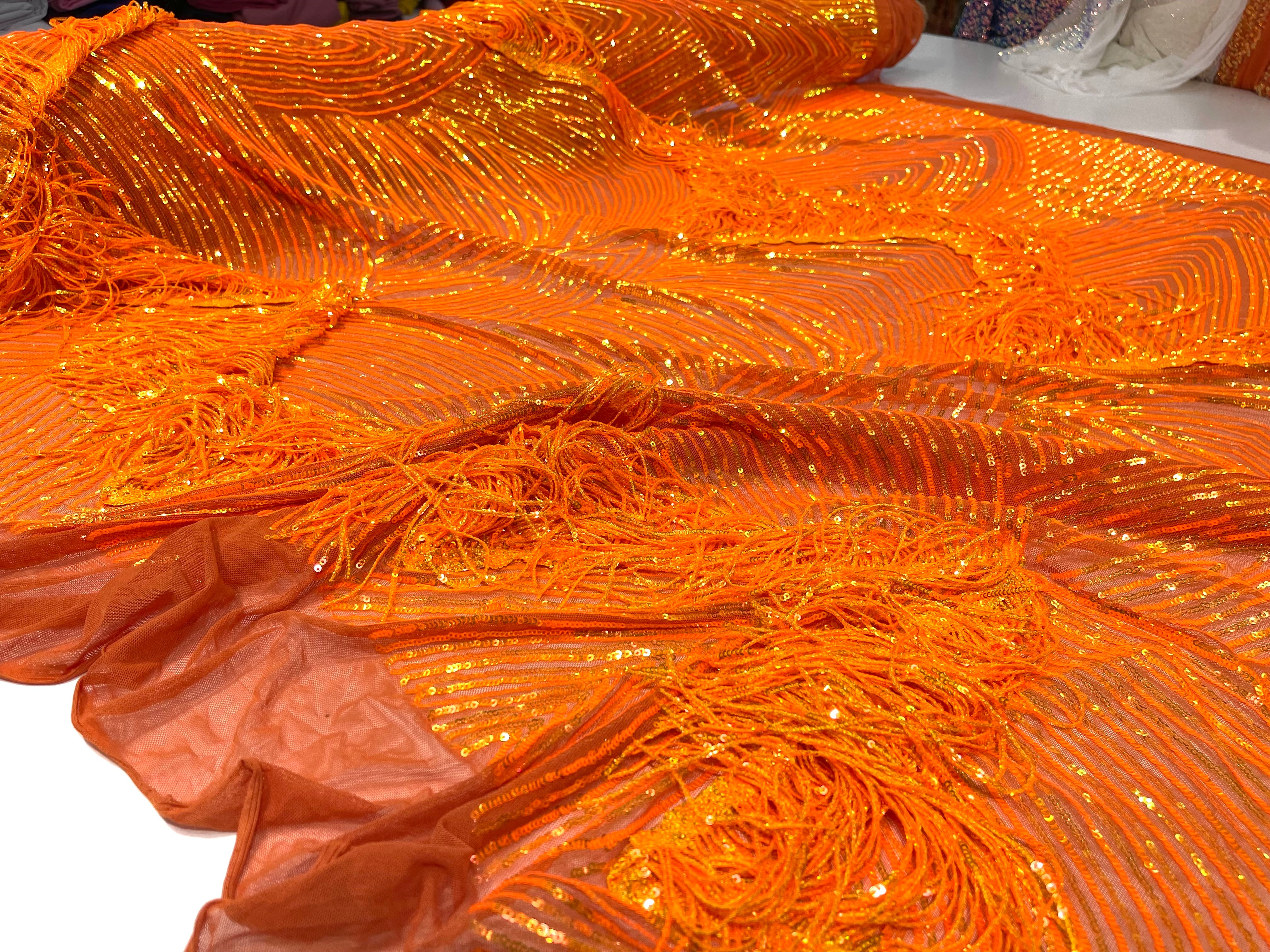 STRETCH FRINGE SEQUINS (by the yard)