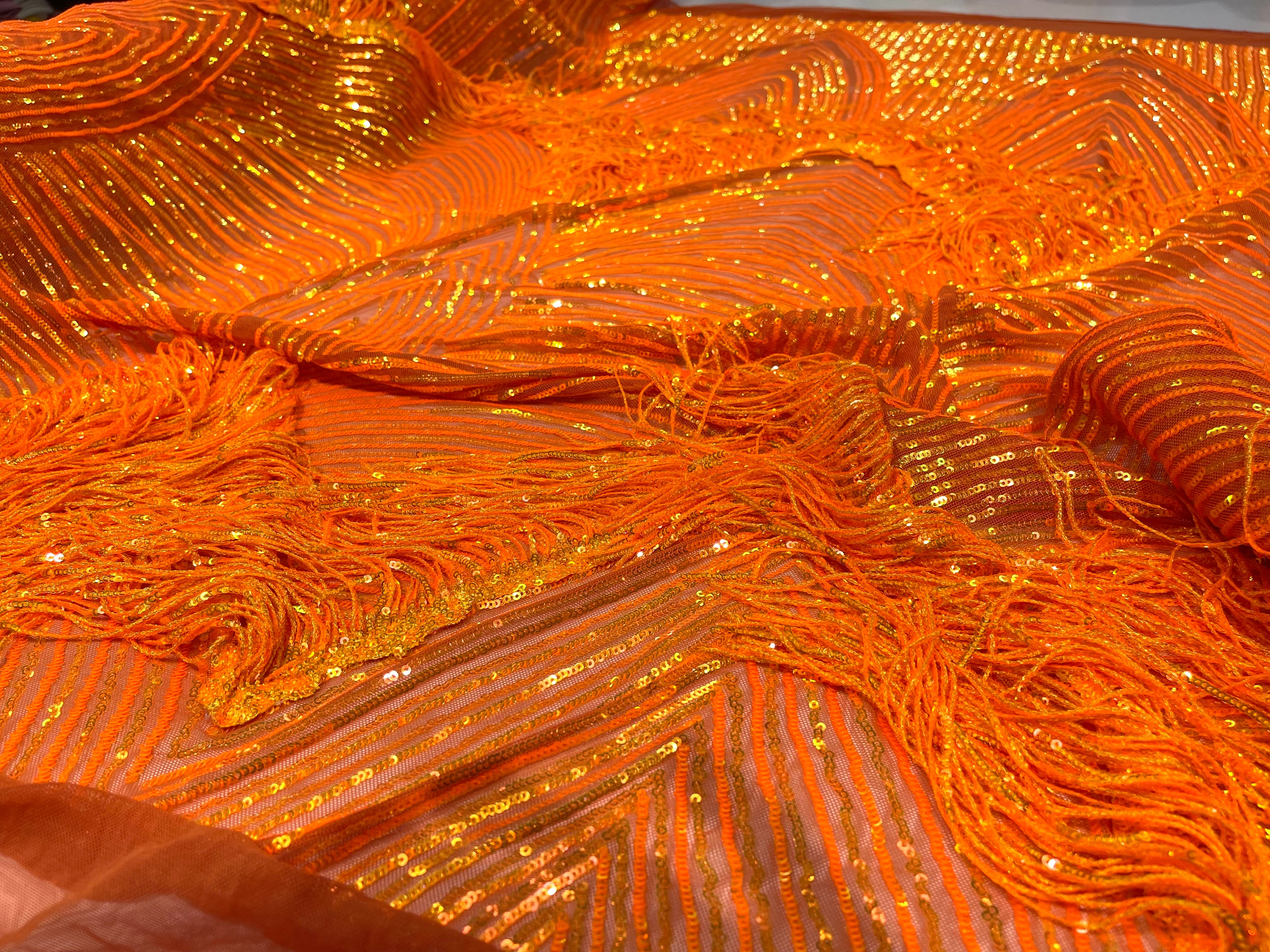 STRETCH FRINGE SEQUINS (by the yard)