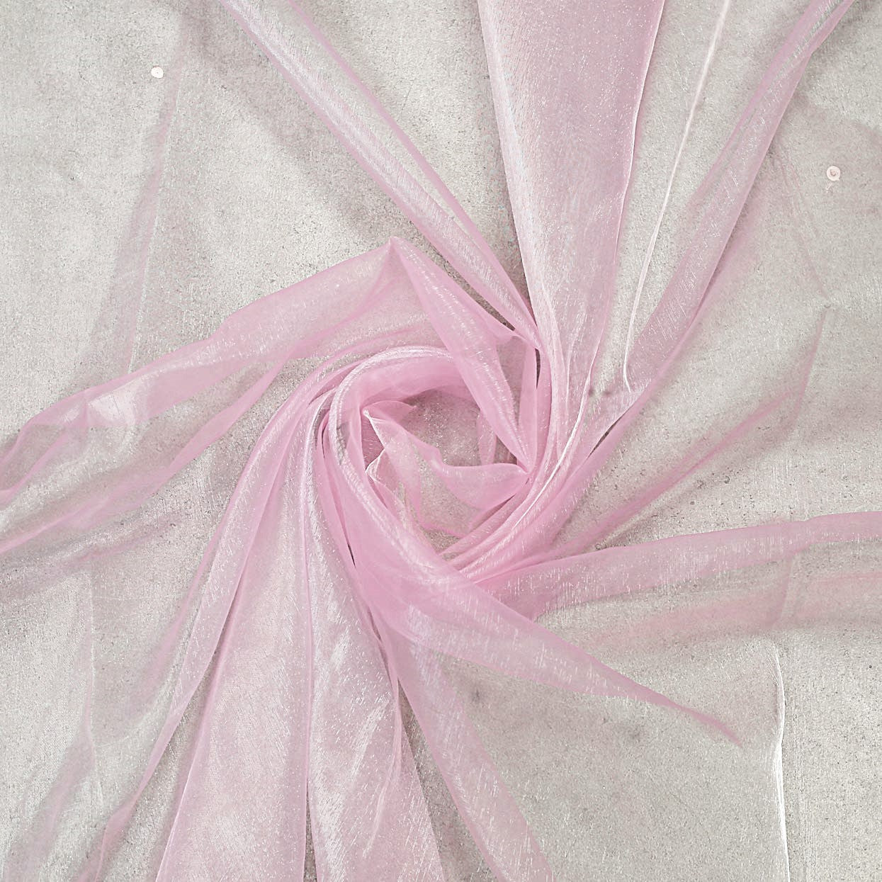 58/60" Wide 100% Polyester Soft Light Weight, Sheer, See Through Crystal Organza Fabric Sold By The Yard.