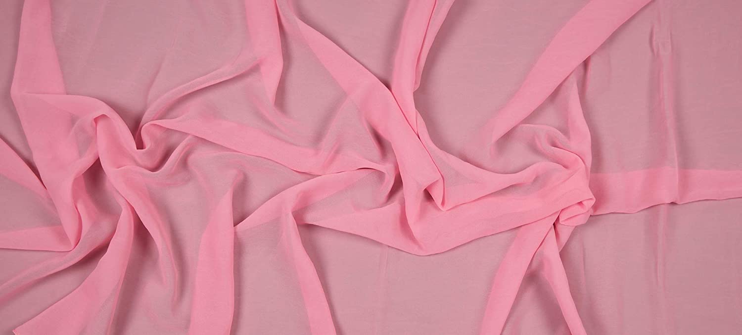 58/60" Wide 100% Polyester Soft Light Weight, Sheer, See Through Chiffon Fabric Sold By The Yard.