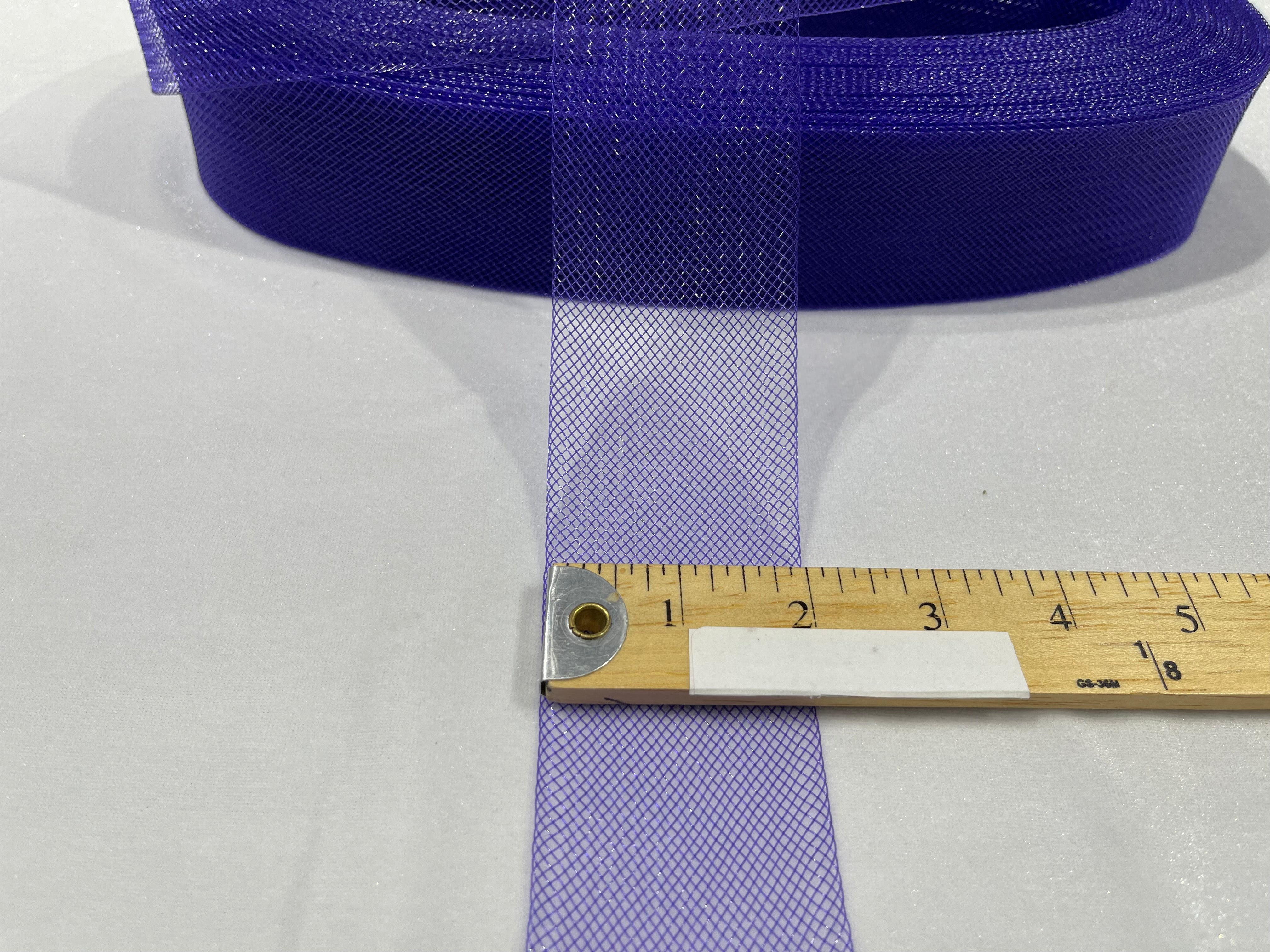 Purple Crinoline horsehair braid trim 2 inch -sold by the yard.