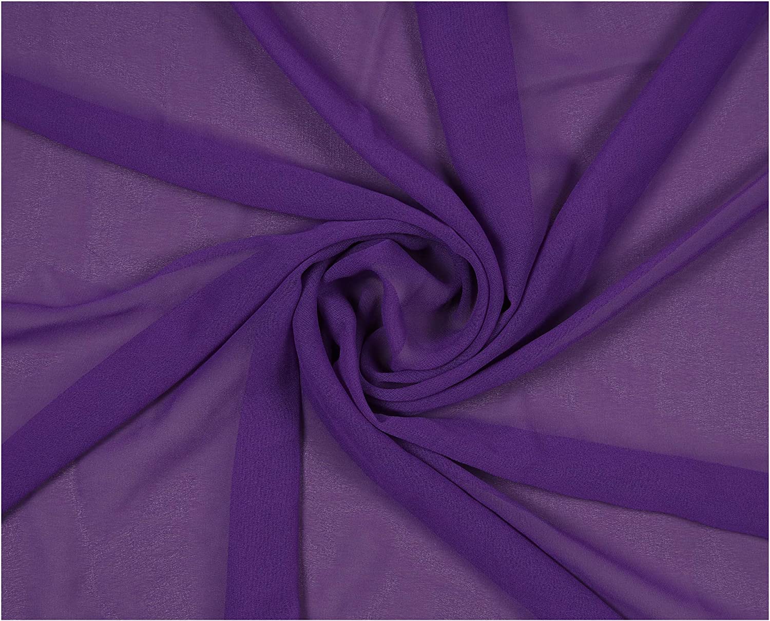 58/60" Wide 100% Polyester Soft Light Weight, Sheer, See Through Chiffon Fabric Sold By The Yard.