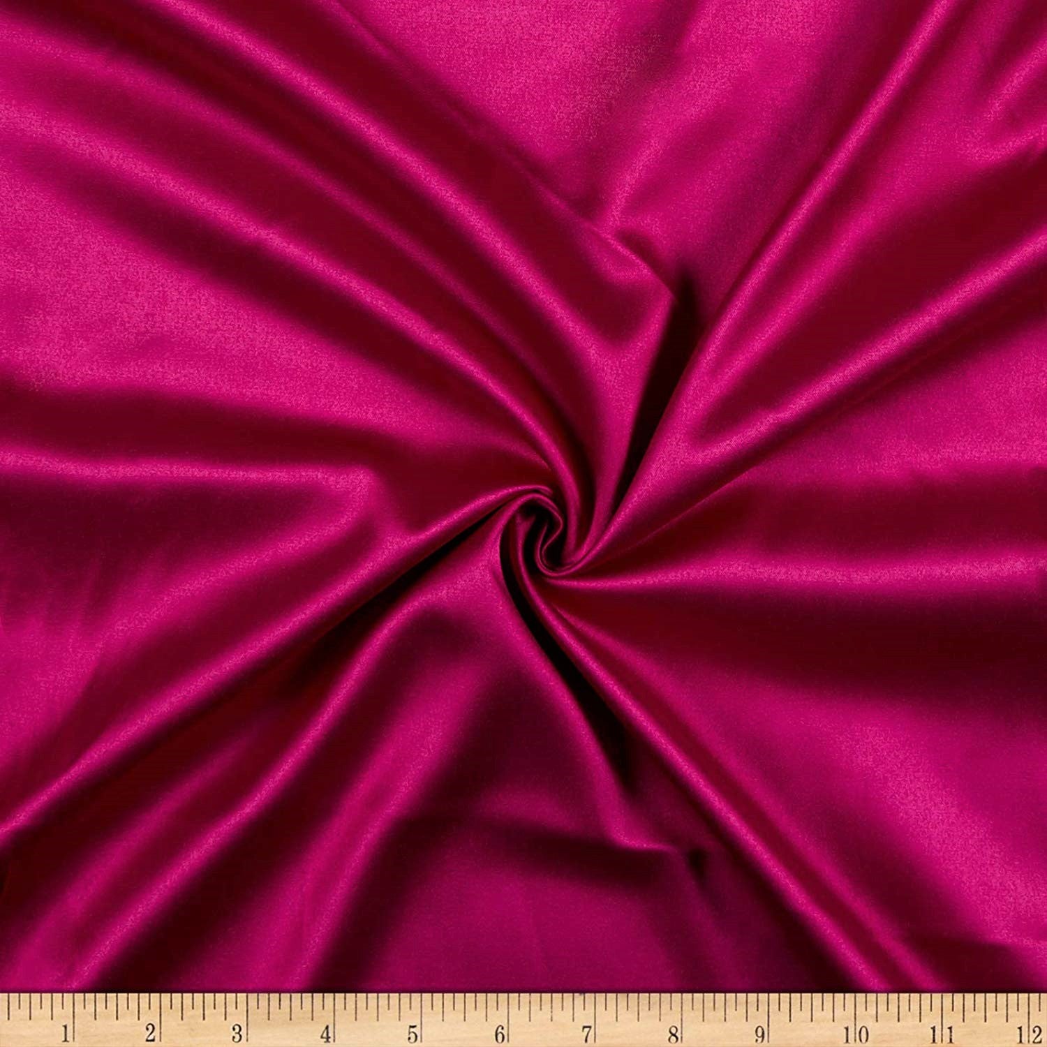 95% Percent Polyester 5% Spandex, 58 Inches Wide Matte Stretch L'Amour Satin Fabric, Sold By The Yard.