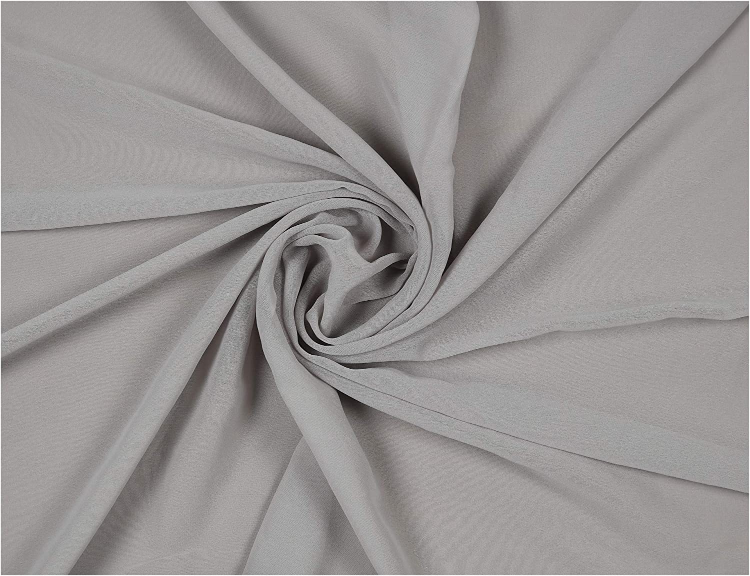 58/60" Wide 100% Polyester Soft Light Weight, Sheer, See Through Chiffon Fabric Sold By The Yard.