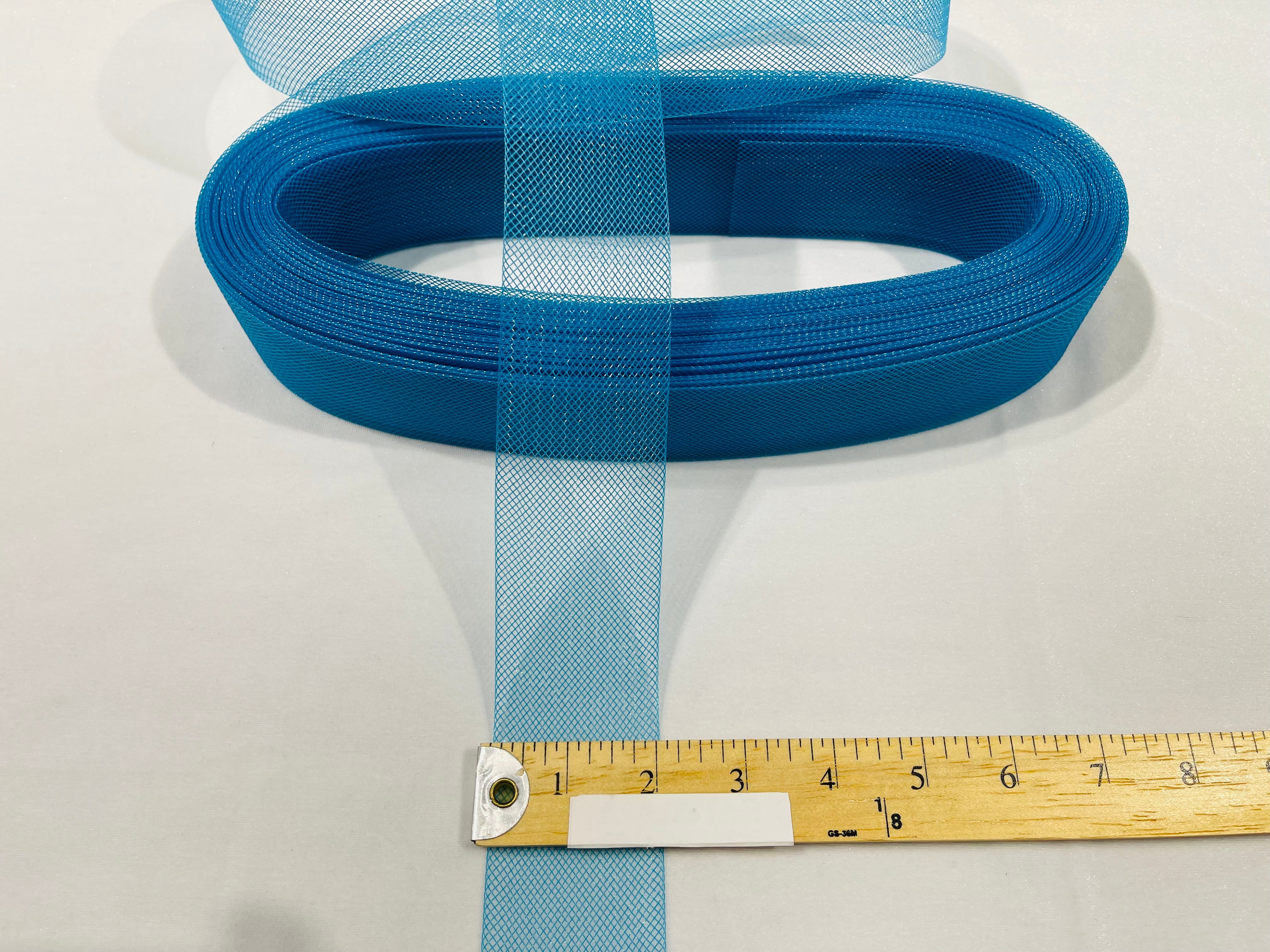 Teal Crinoline horsehair braid trim 2 inch -sold by the yard.