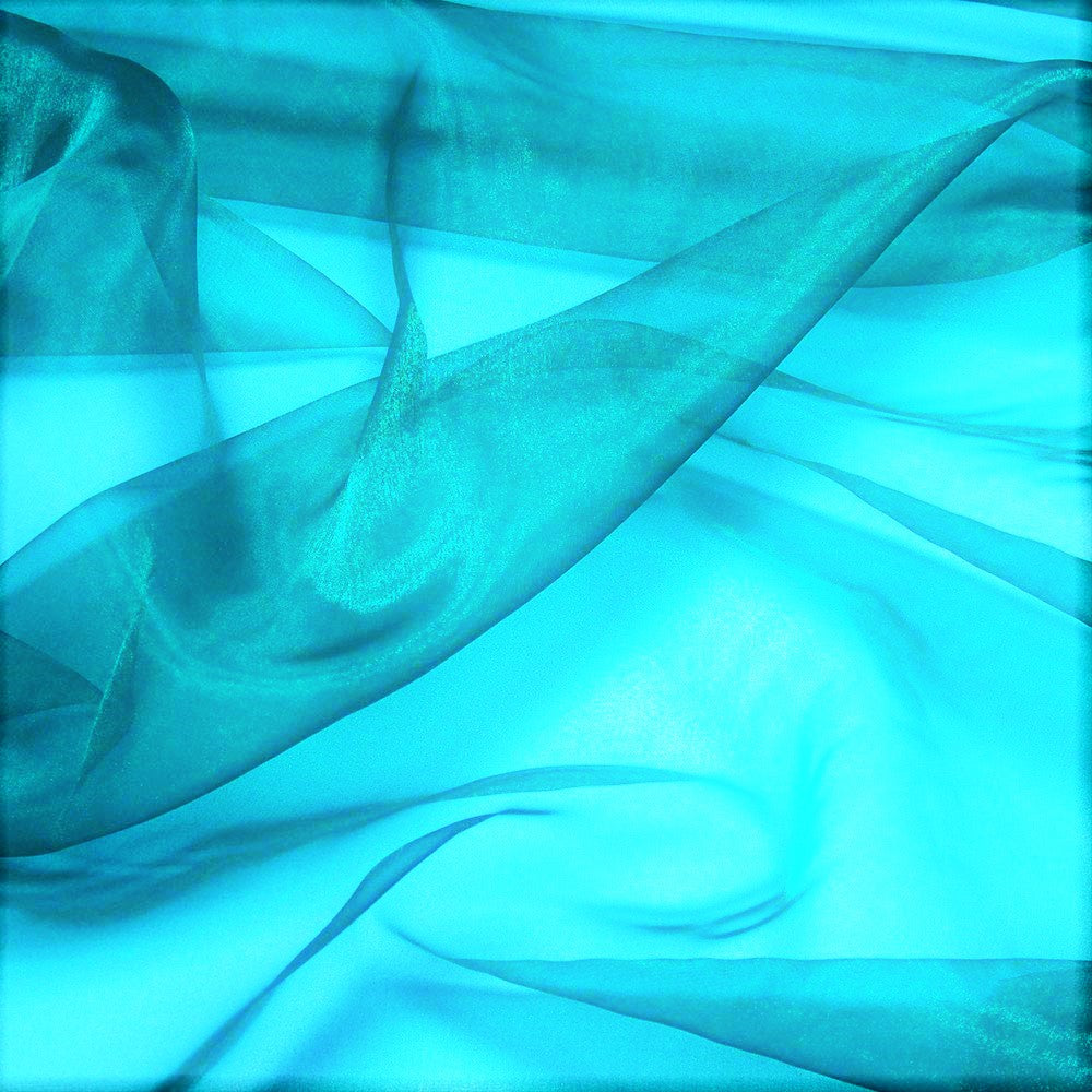 58/60" Wide 100% Polyester Soft Light Weight, Sheer, See Through Crystal Organza Fabric Sold By The Yard.