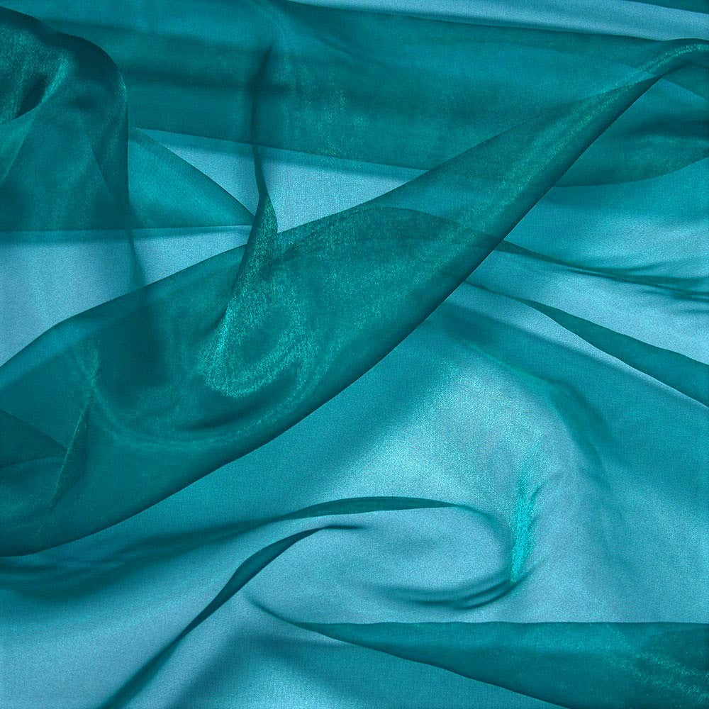 58/60" Wide 100% Polyester Soft Light Weight, Sheer, See Through Crystal Organza Fabric Sold By The Yard.