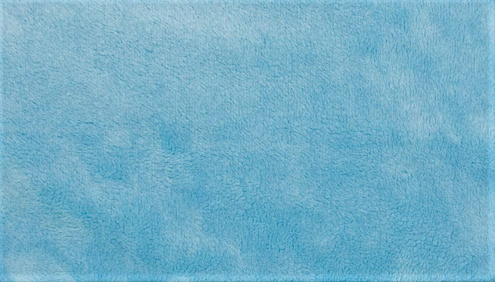 Turquoise Minky Smooth Soft Solid Plush Faux Fake Fur Fabric Polyester- Sold by the yard.
