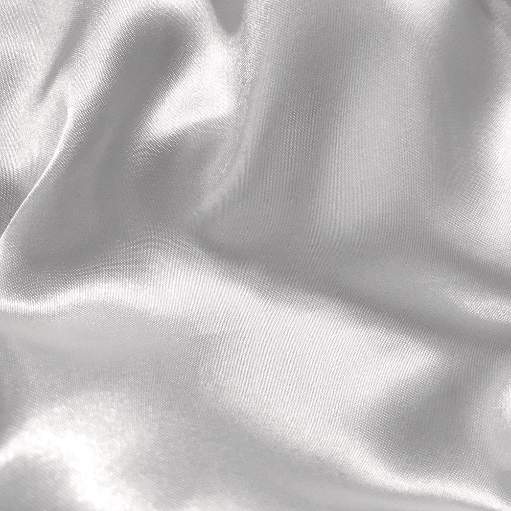 96 percent Polyester, 4% Spandex Light Weight Silky Stretch Charmeuse Satin Fabric by The Yard, 58-59" Wide.