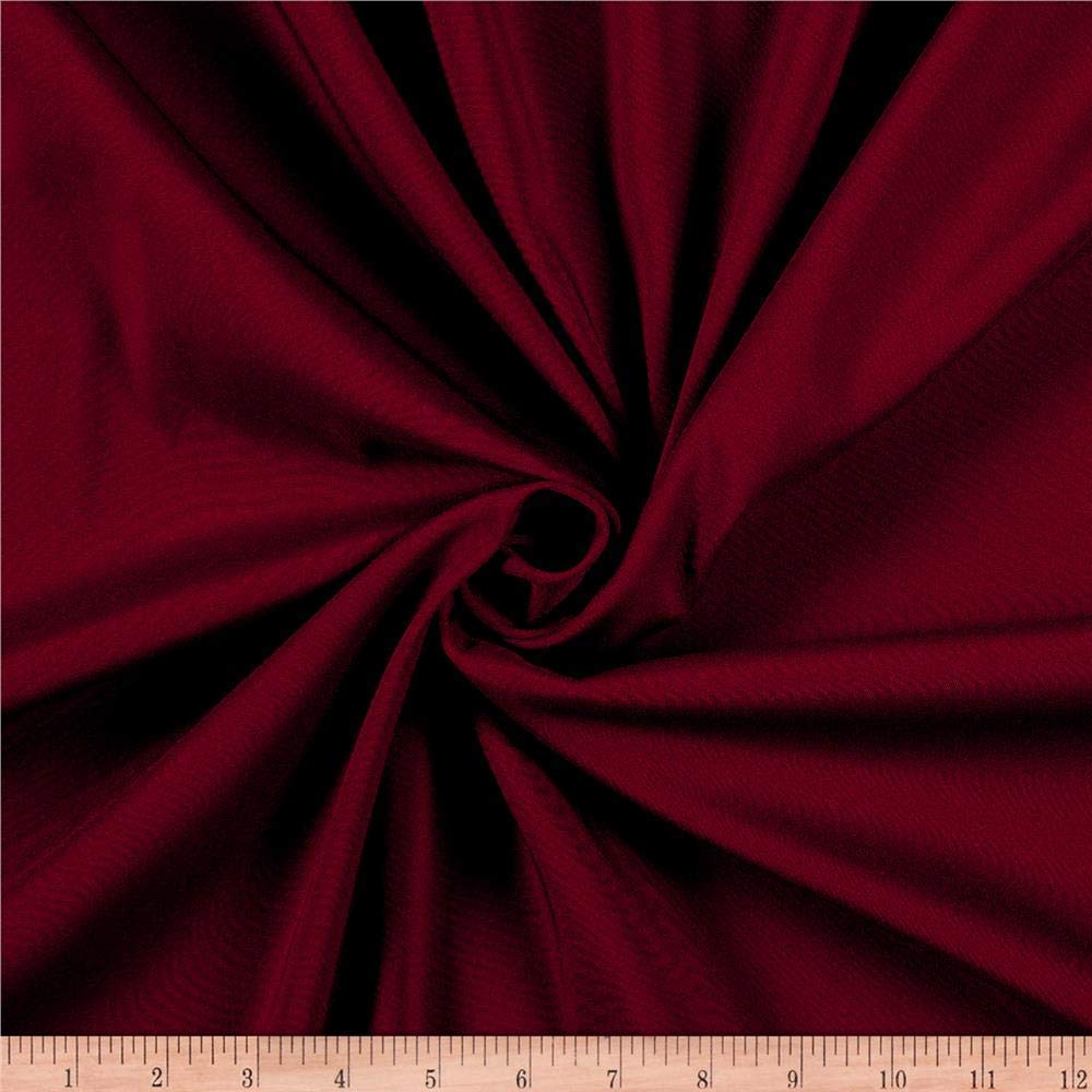 95% Percent Polyester 5% Spandex, 58 Inches Wide Matte Stretch L'Amour Satin Fabric, Sold By The Yard.