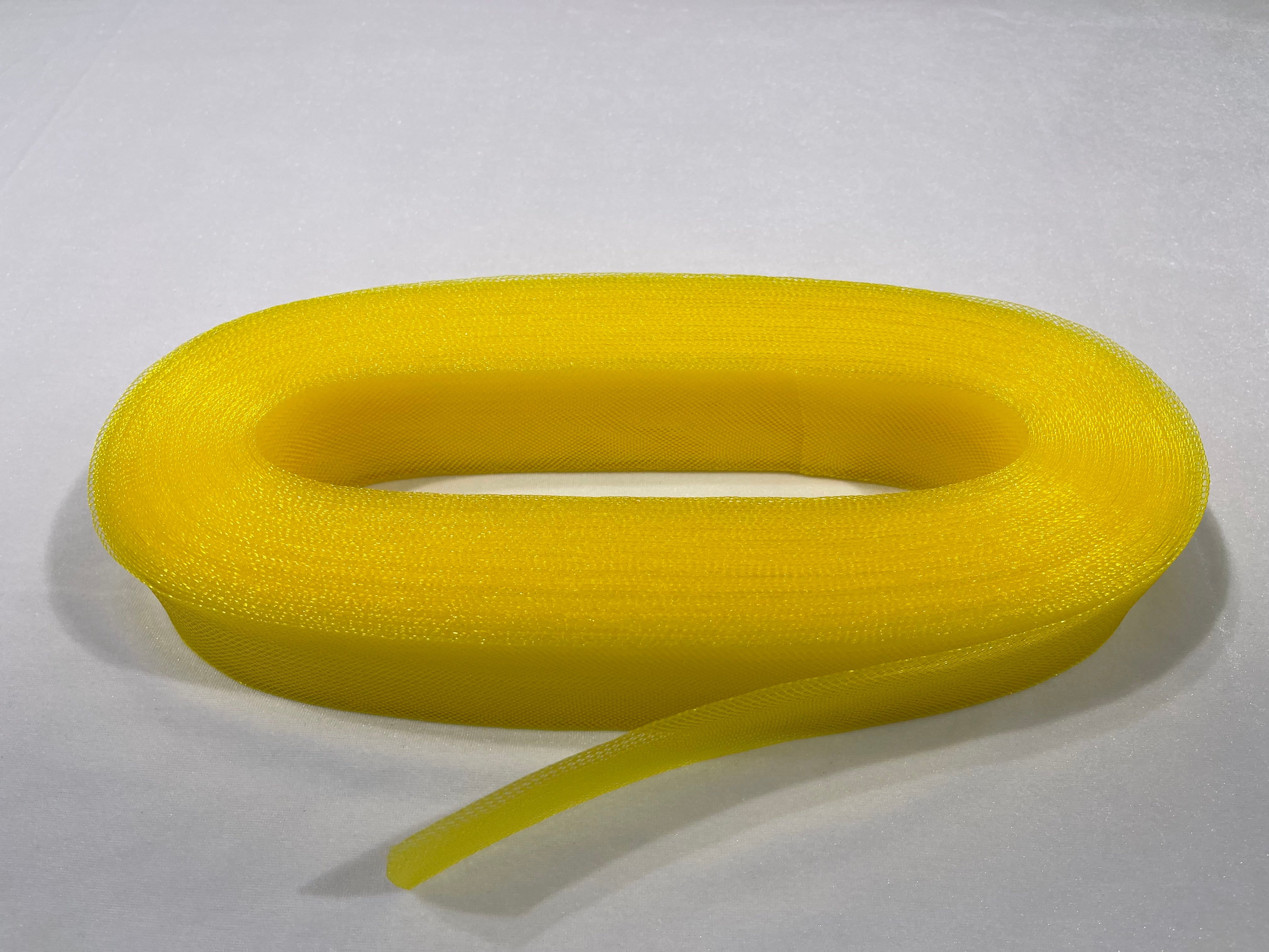 Yellow Crinoline horsehair braid trim 2 inch -sold by the yard.